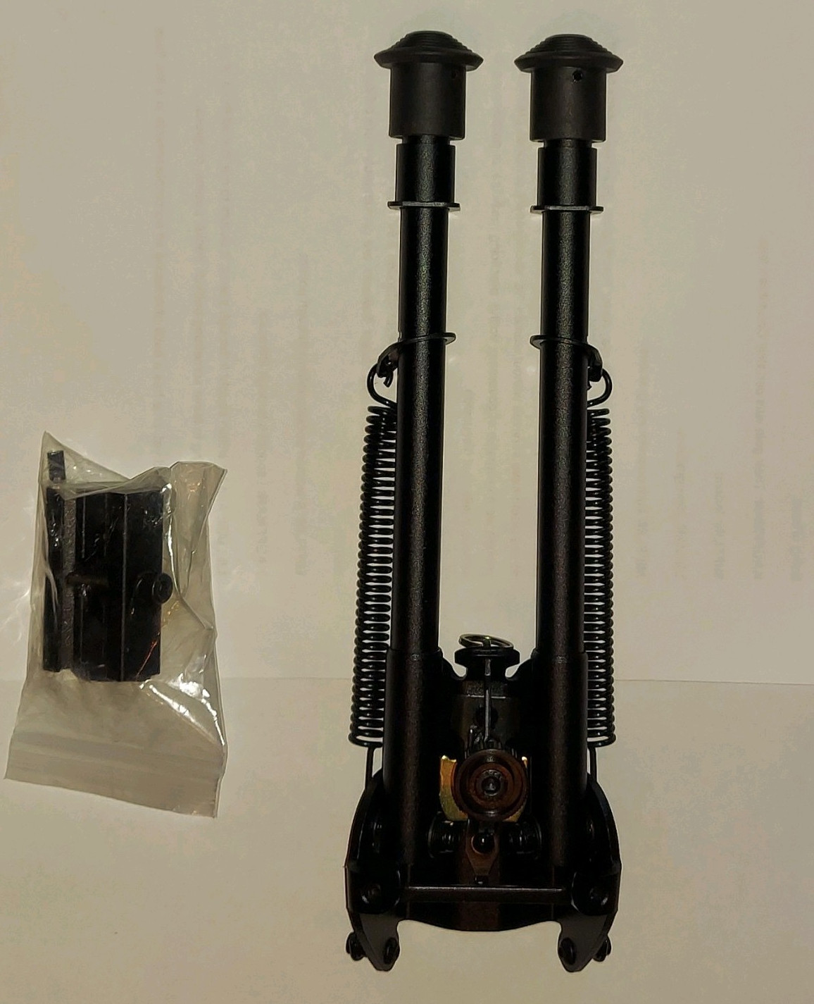 VLife Tactical Adjustable Rifle Bipod w/ Mounting Hardware/Adapter Black