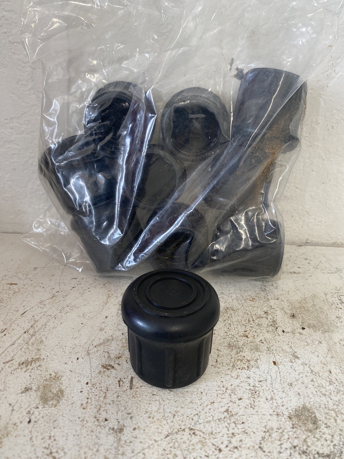 Lot Of 10 1-1/4" Heavy Duty Rubber Foot, Walking / Hiking Stick, Staff, Etc Tip