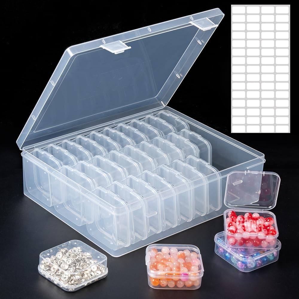 LEIYULY 31 PCS 8.8 x 6.7 inches (Length x Width), Transparent square box*30