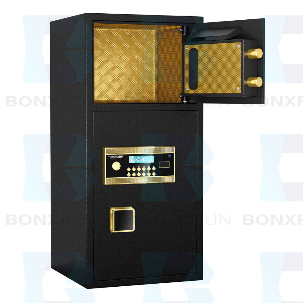 Large Double-door Coin-operated Safe,Digital Security Safe with Fireproof