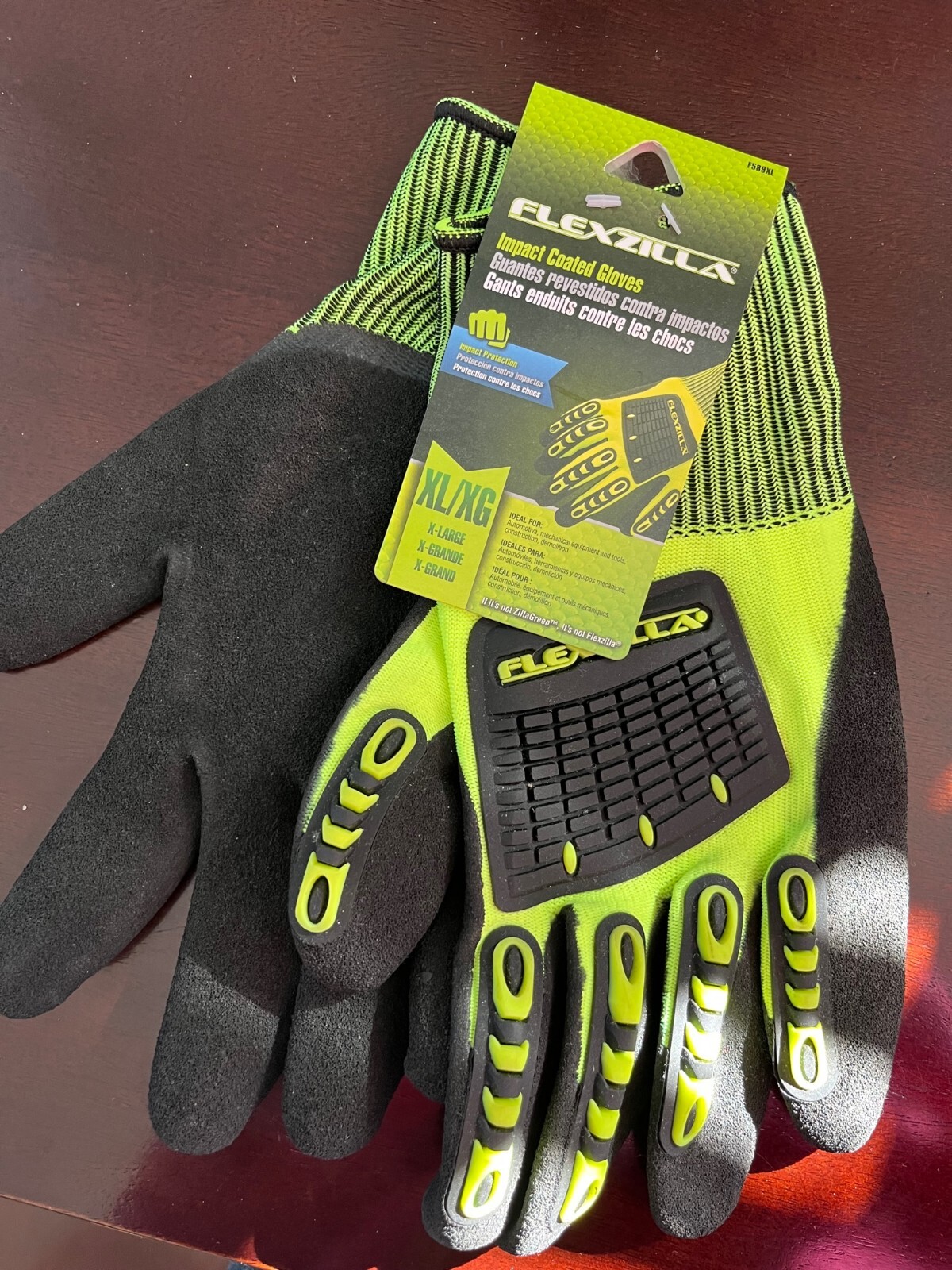 FLEXZILLA IMPACT COATED GLOVES F589 IMPACT RESISTANT XL