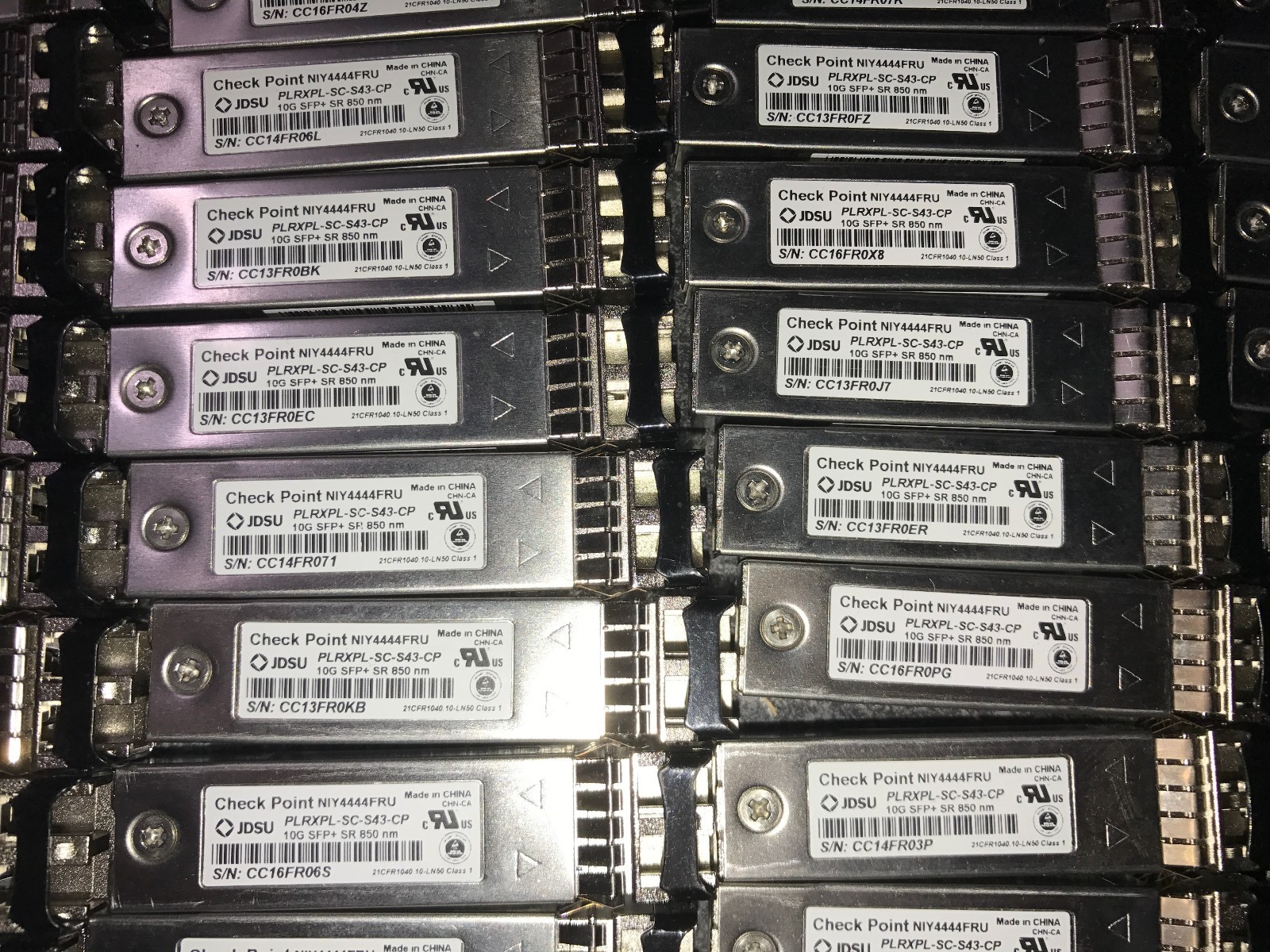 NEW Check Point NIY4444FRU 10Gbps FTLX8571D3BCV-CK 10gbase-sr SFP+ Transceiver