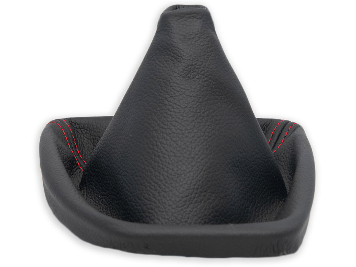 FOR BMW E60 E61 FL 2007-2010 LHD GEAR SHIFT BOOT GAITER LEATHER s. RED + FRAME
