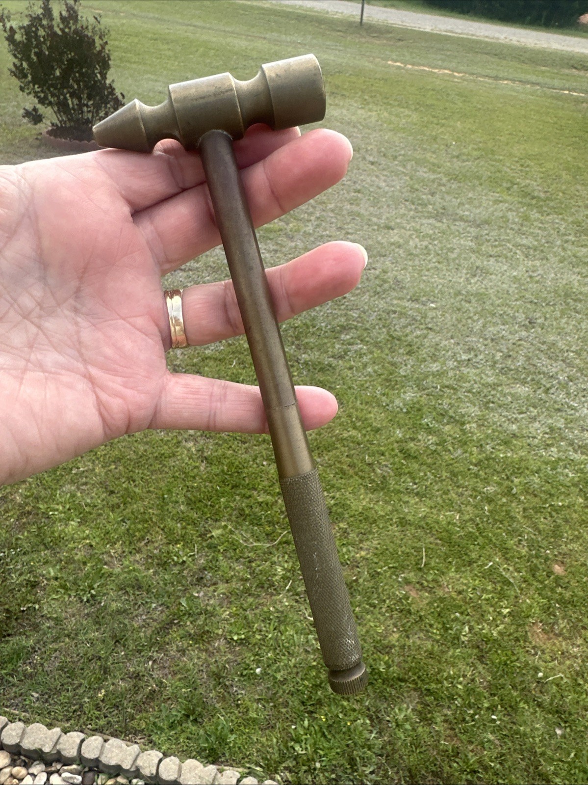 Vintage Metal Hammer Nesting W/ 2 Additional Hidden Screw Drivers