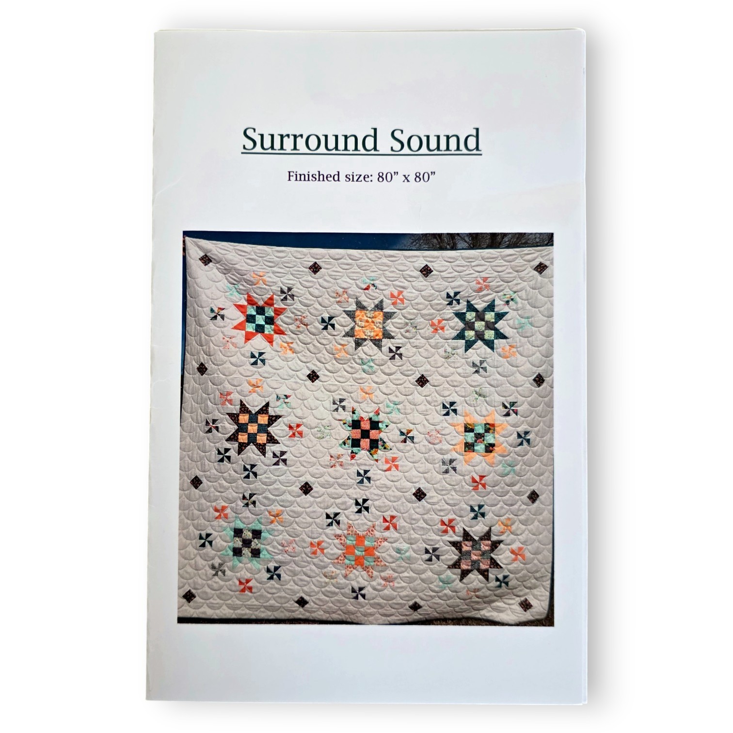 Surround Sound Quilt Pattern 80" x 80" Finished Size for Fat Quarters