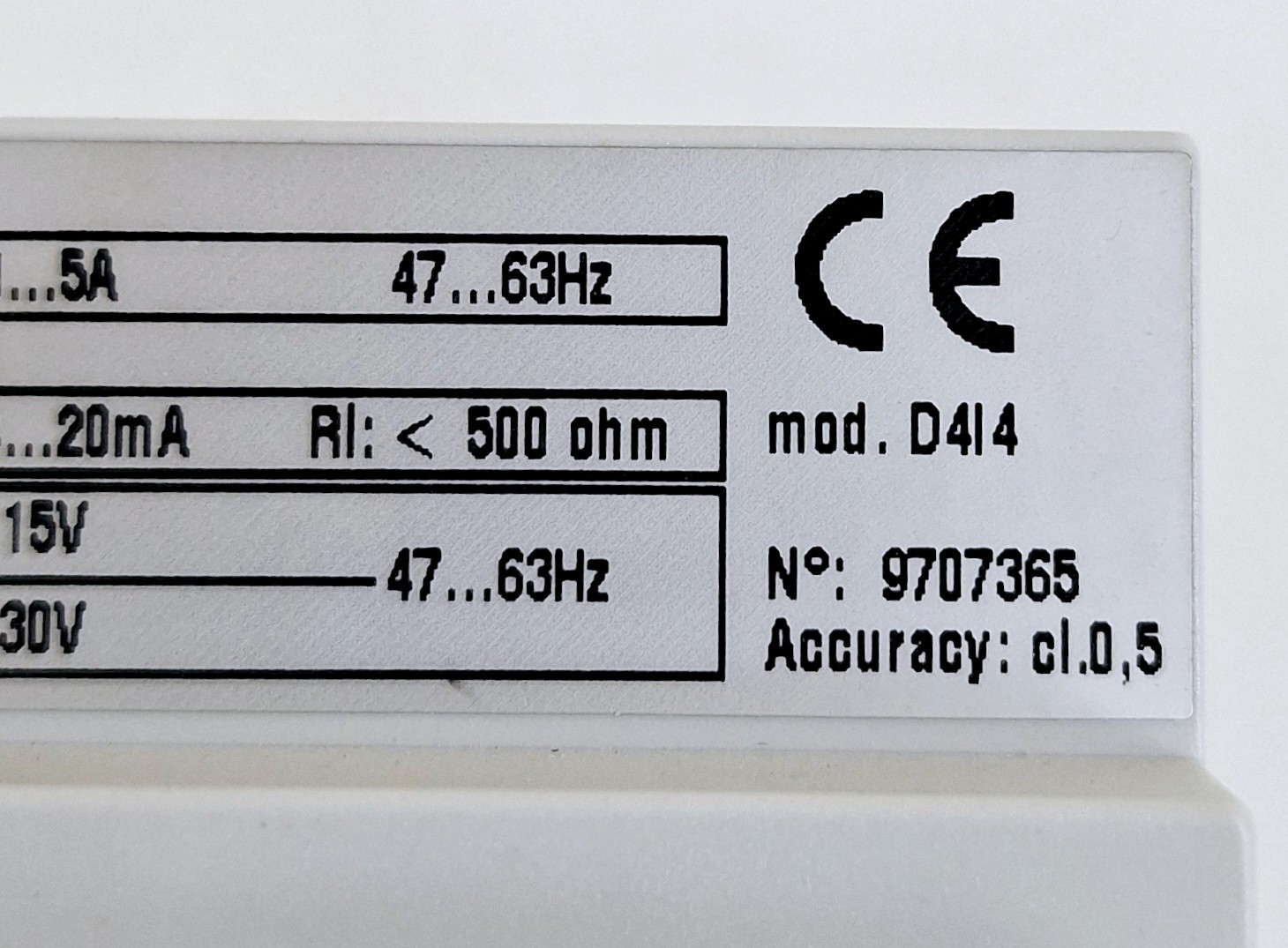 IME D414 Current Transducer 115-230V 5A 4-20MA
