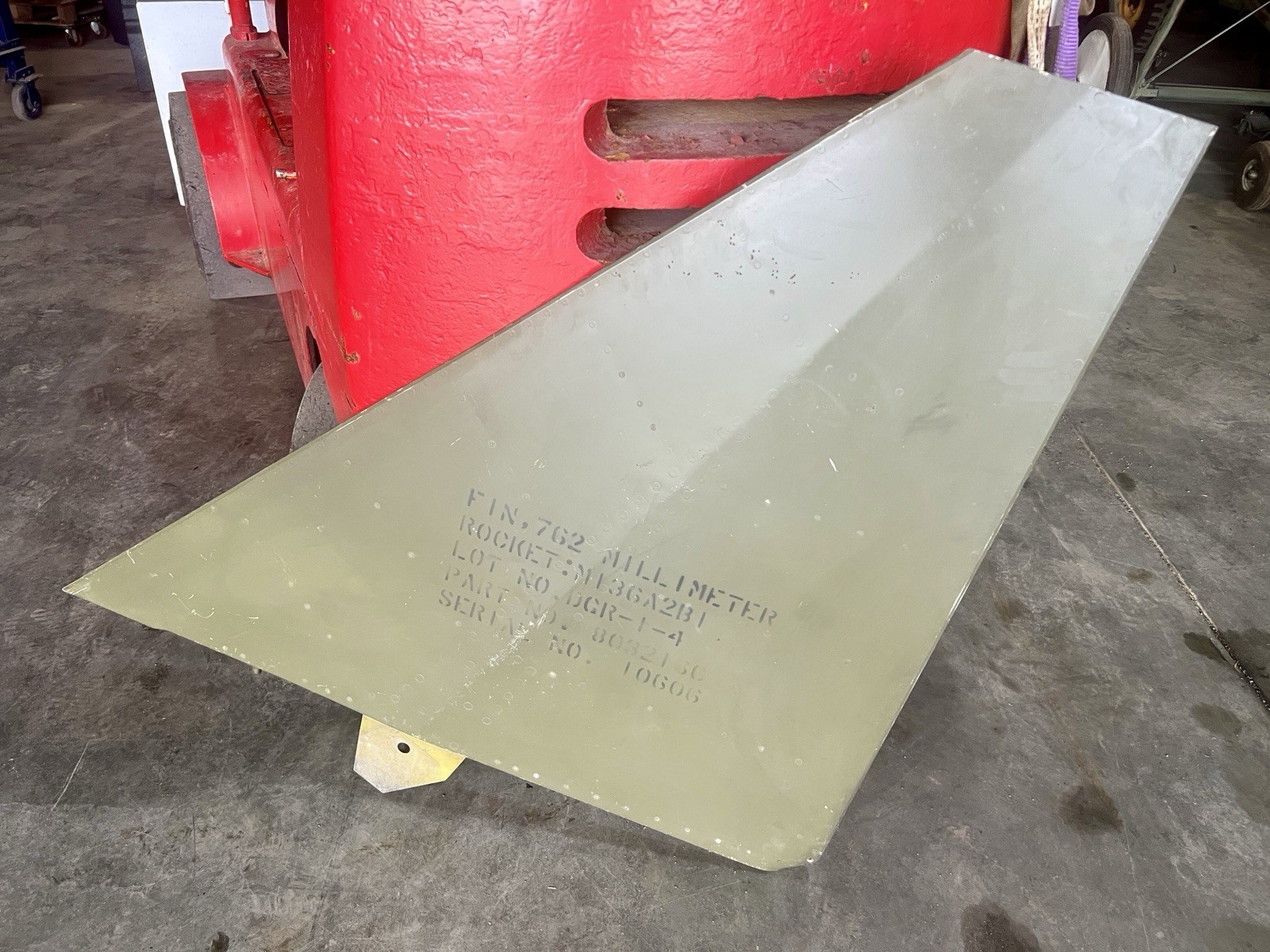 Original Honest John M136 Fin Assembly-Cold War Static Display Artifact