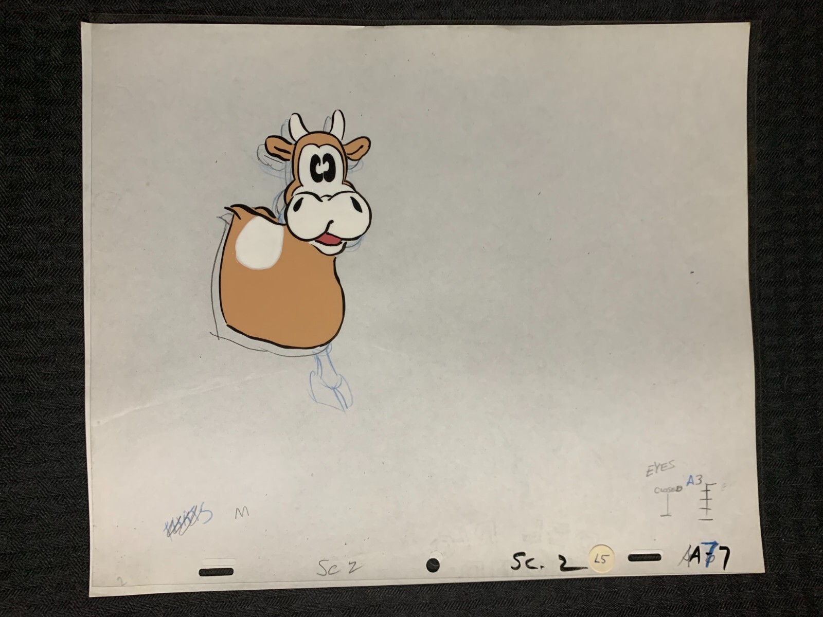LAND O LAKES BUTTER Commercial 12.5x10.5" Animation Cel - Brown Cow SC2 A-7
