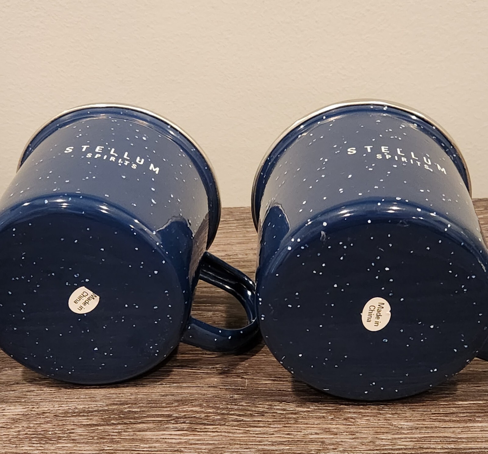 Two Stellum Spirits Bourbon Rye 12oz Camp Mugs