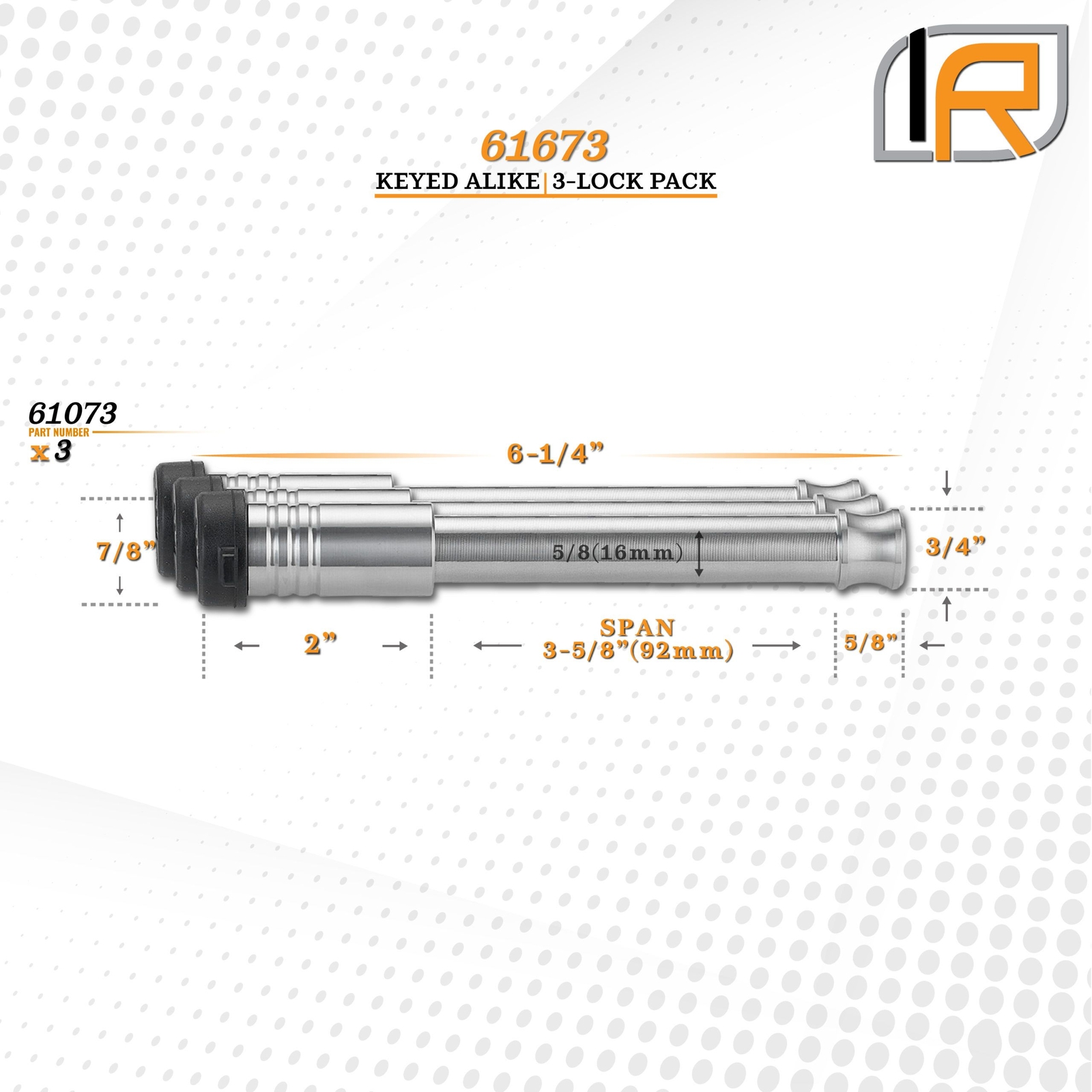 61673-D | Receiver Lock for 3 in Receiver