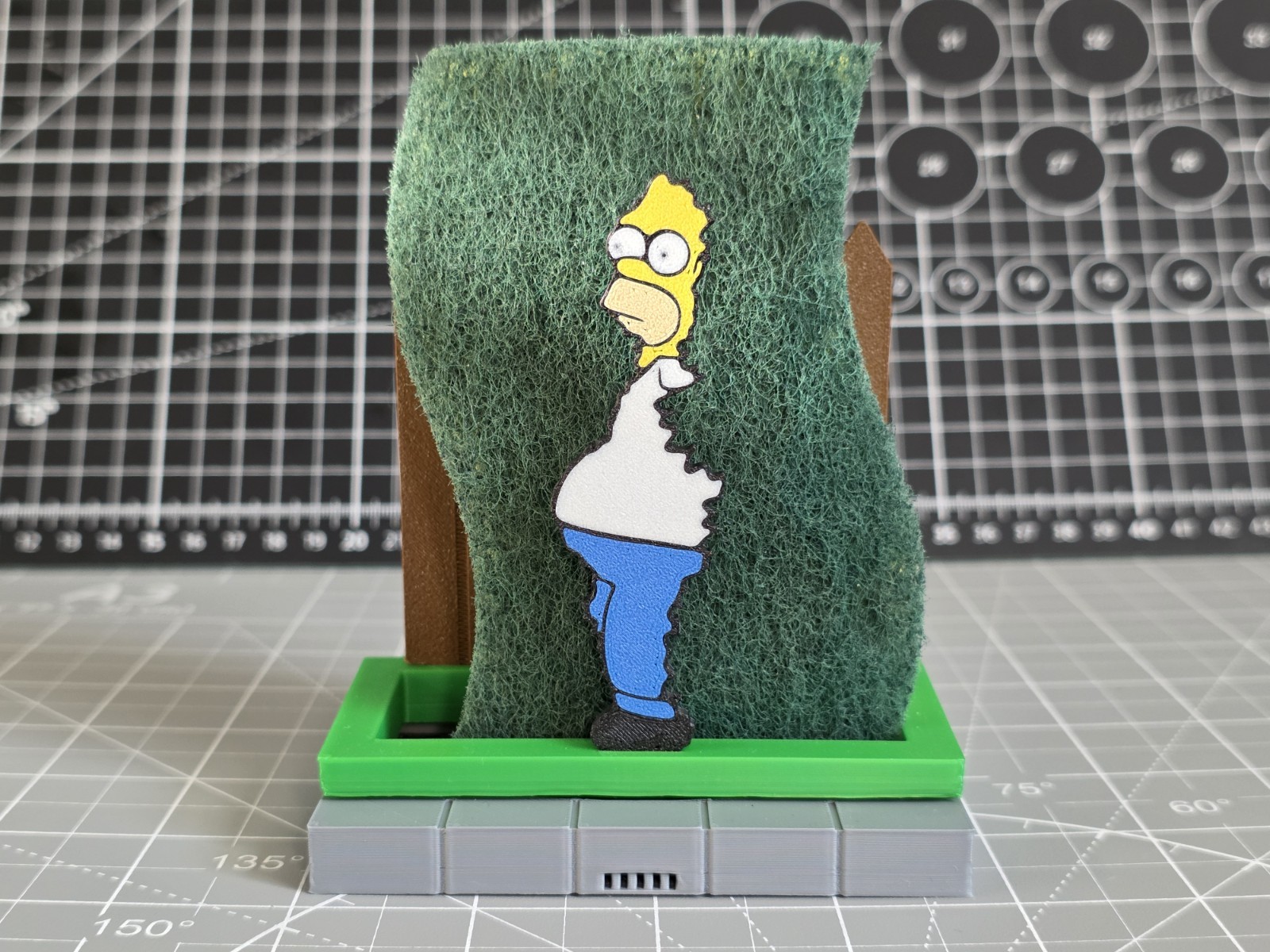 Homer Simpson Sponge Holder-  The Simpsons Bush Meme Kitchen Bathroom Decor Gift