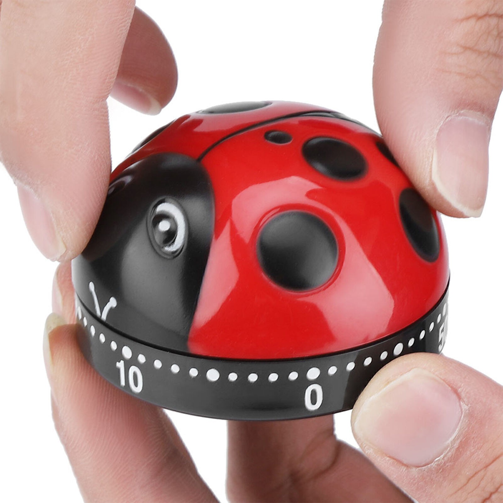 Ladybug Kitchen Timer 60 Minutes Timer Mechanical Wind up Timer Kitchen Cooking