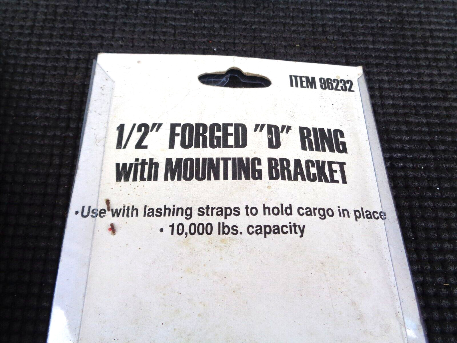 2 - Forged D-Ring 1/2" Diameter Tie Down Rings 10,000 Lbs Capacity