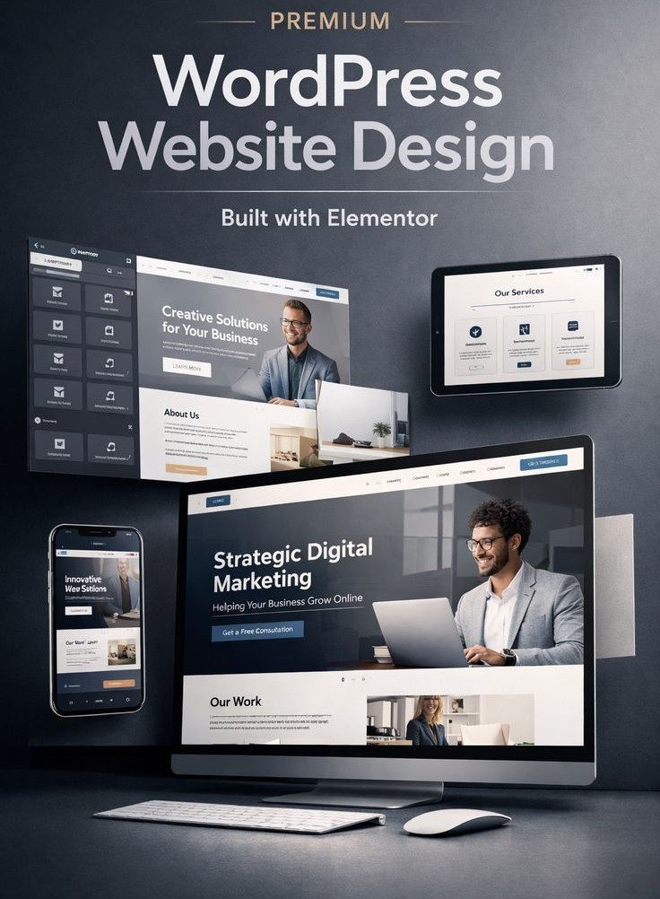 Full Custom Wordpress Website Development  Responsive Web Design