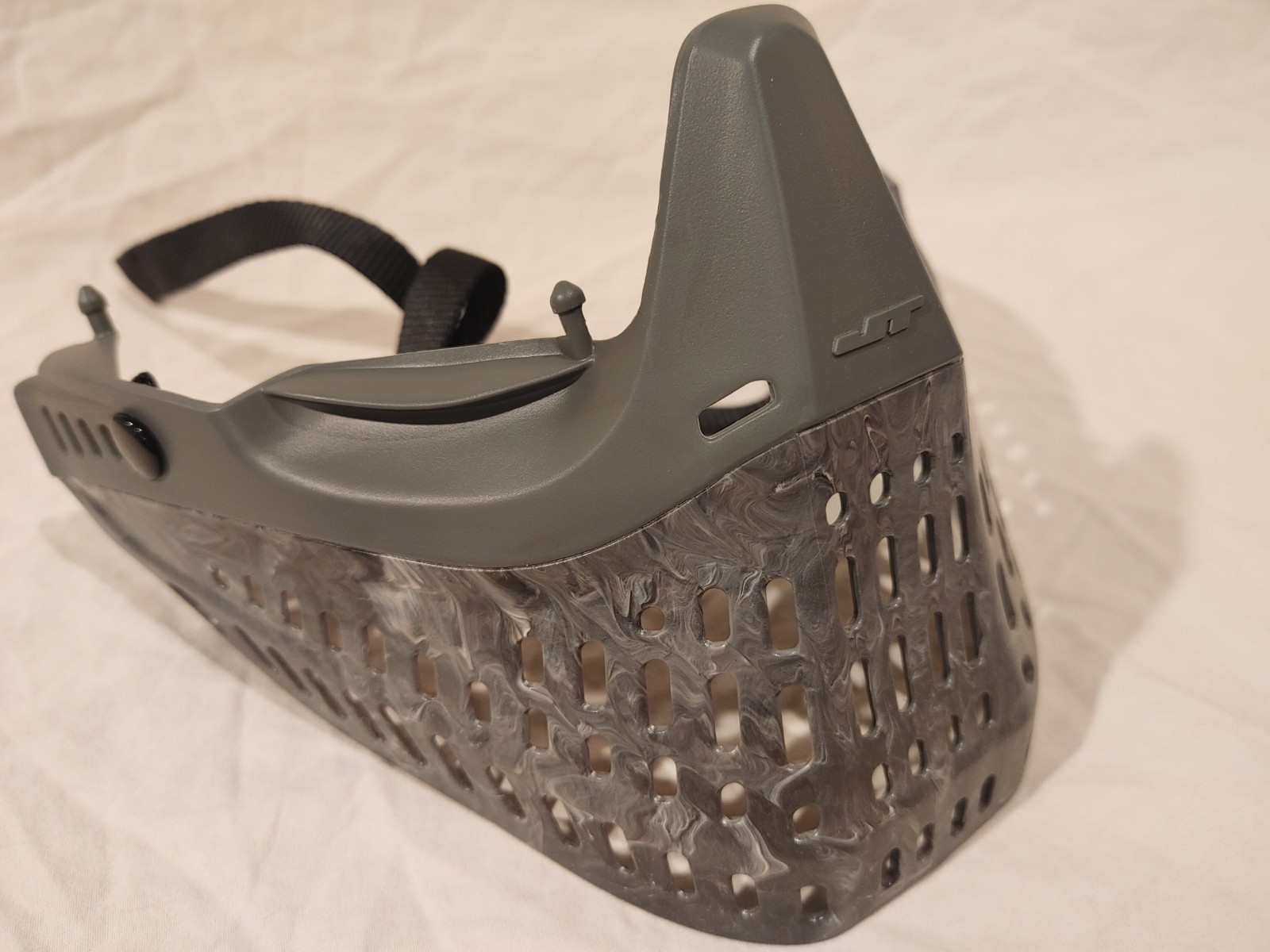 JT Proflex LE Marble “Away” Bottoms Lowers Chin Guard Grey Gray