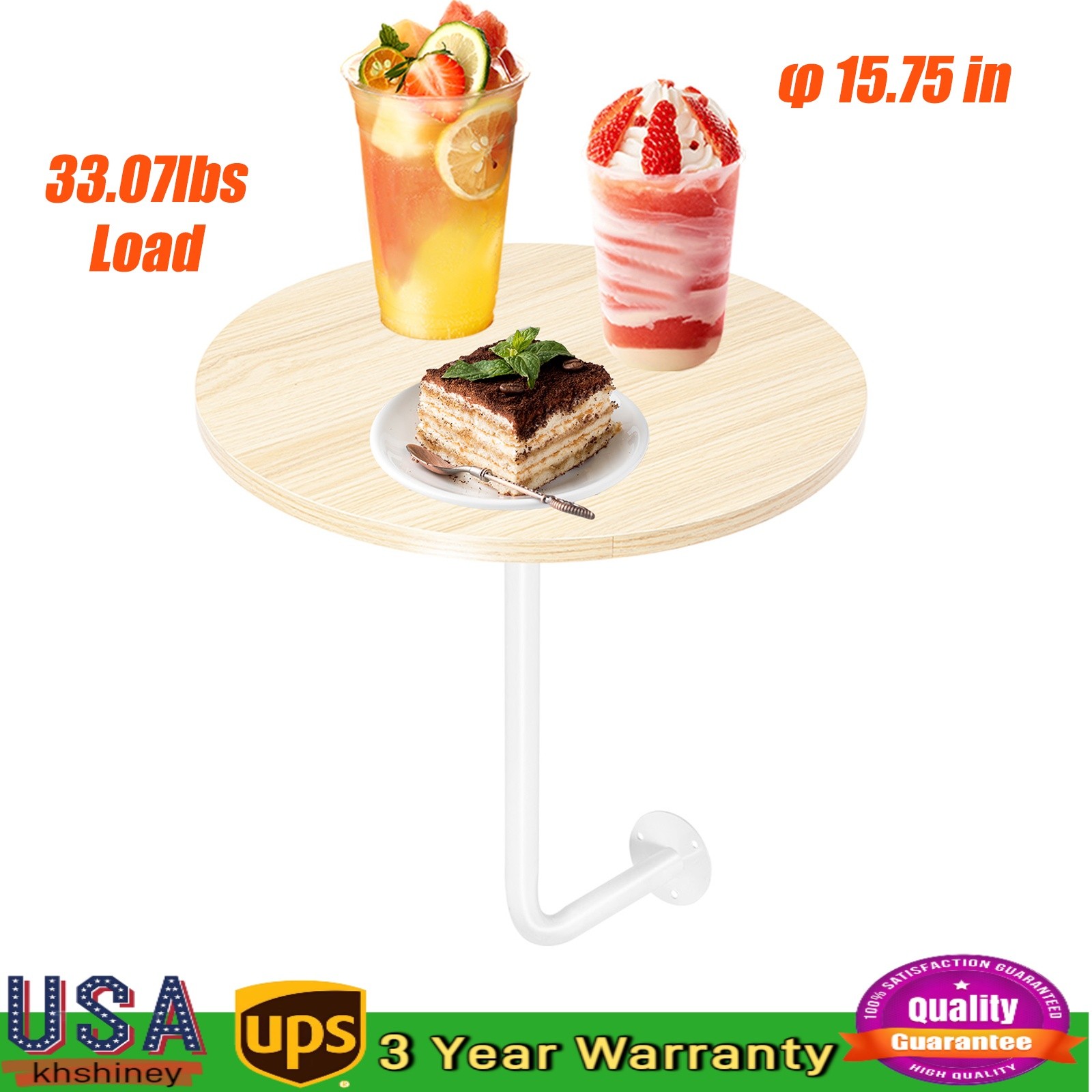 L-Type Coffee Table Bar Table Bar Height Pub Table Counter Table Wall Mounted