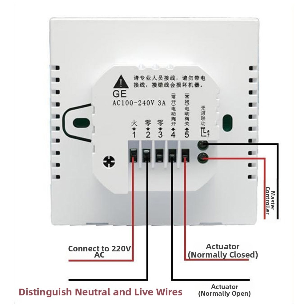 Smart Touch Screen Thermostat for Room and Floor Heating with Scheduling