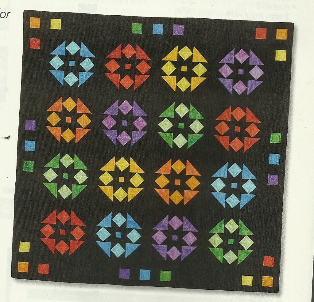 B0040  SPACE CRYSTALS QUILT PATTERN/INSTRUCTIONS