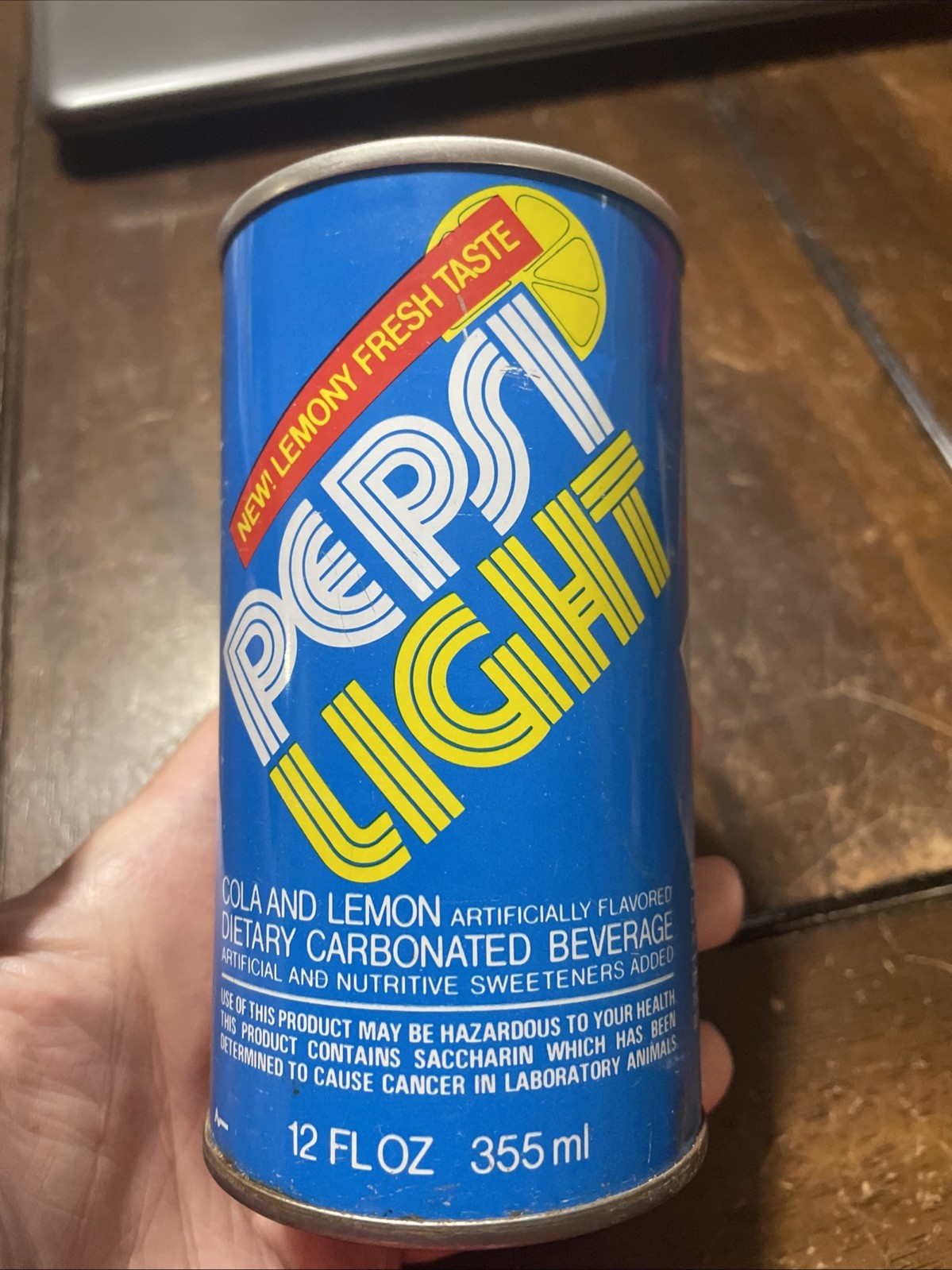Pepsi Light 12 oz Soda Can New! Lemony Fresh Taste