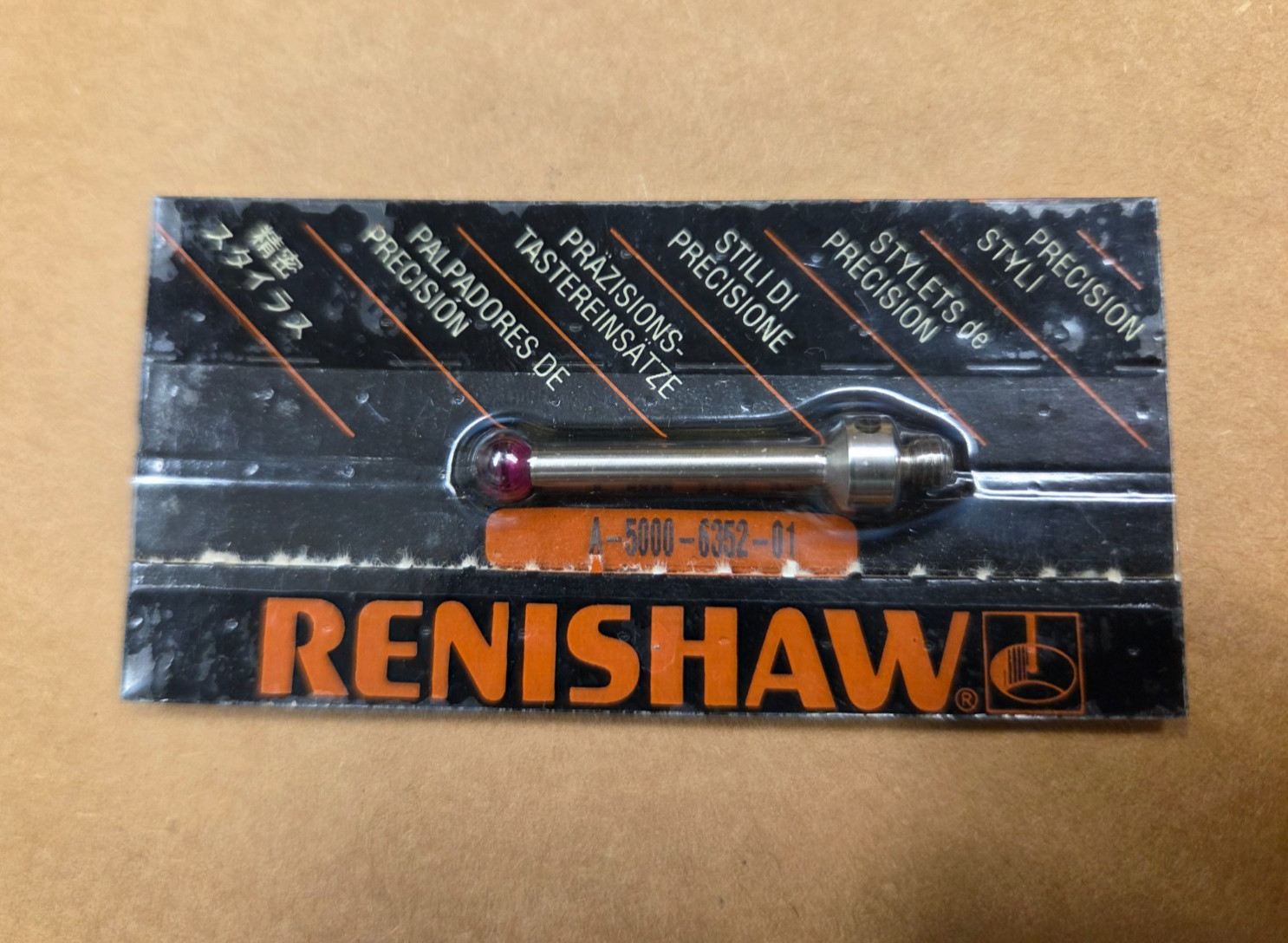 Renishaw M4 Stylus Ø5 Ruby Ball on SS Stem 30 mm Long A-5000-6352