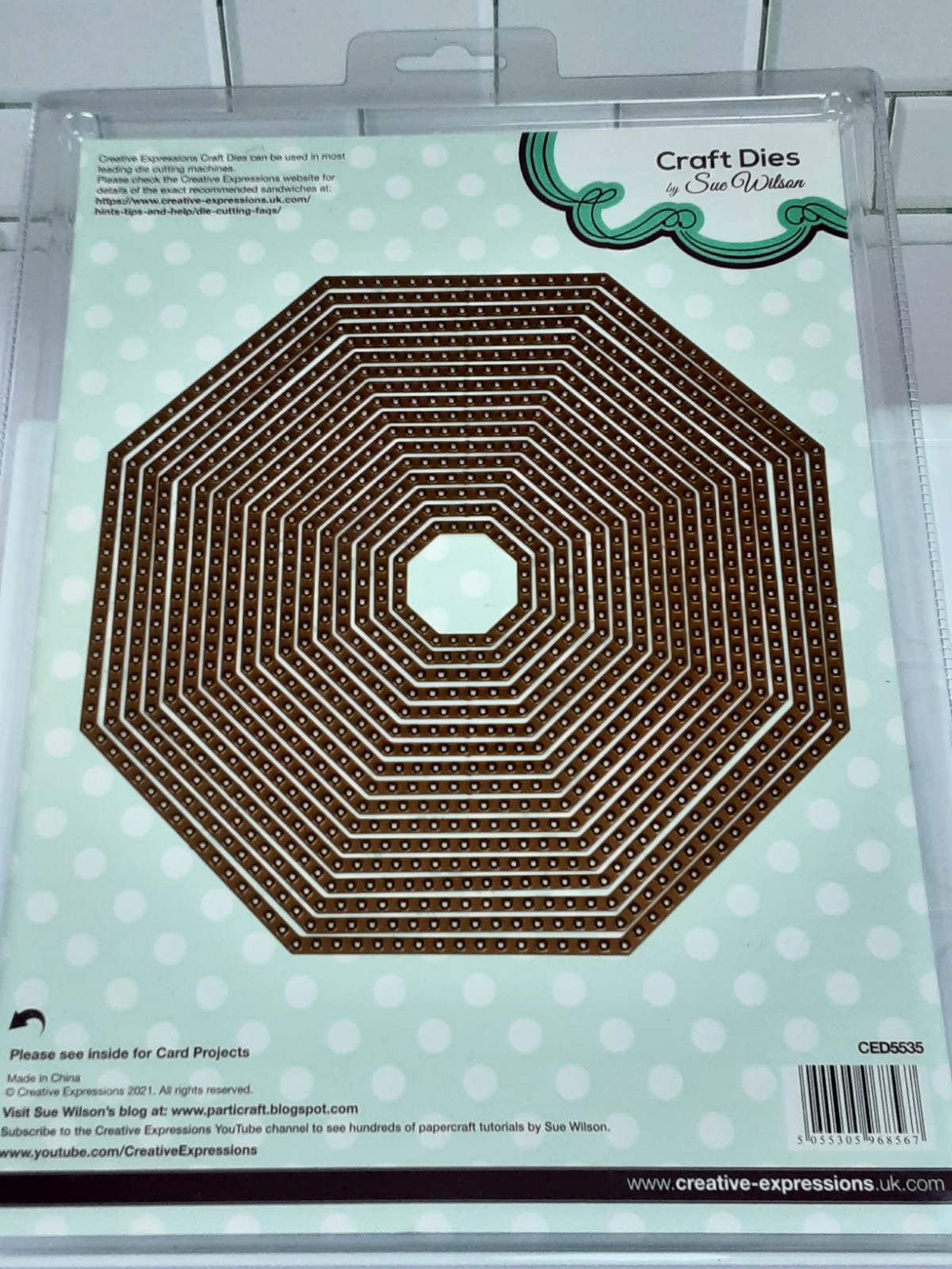 NEW Creative Expressions #5535 Noble Coll Decorative Squared Octagons 17 Die Set