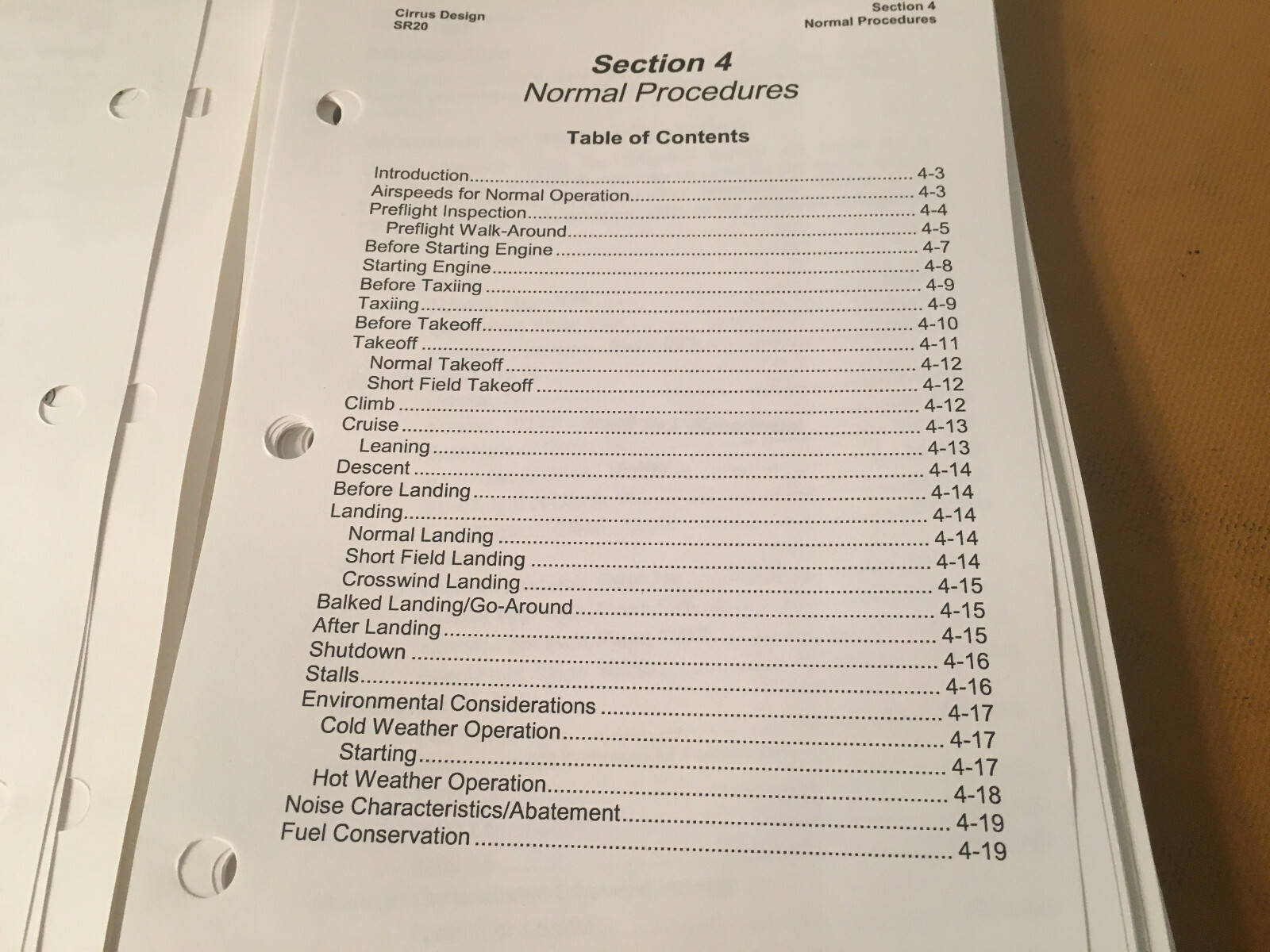 Cirrus Design SR20 Pilot's Operating Handbook