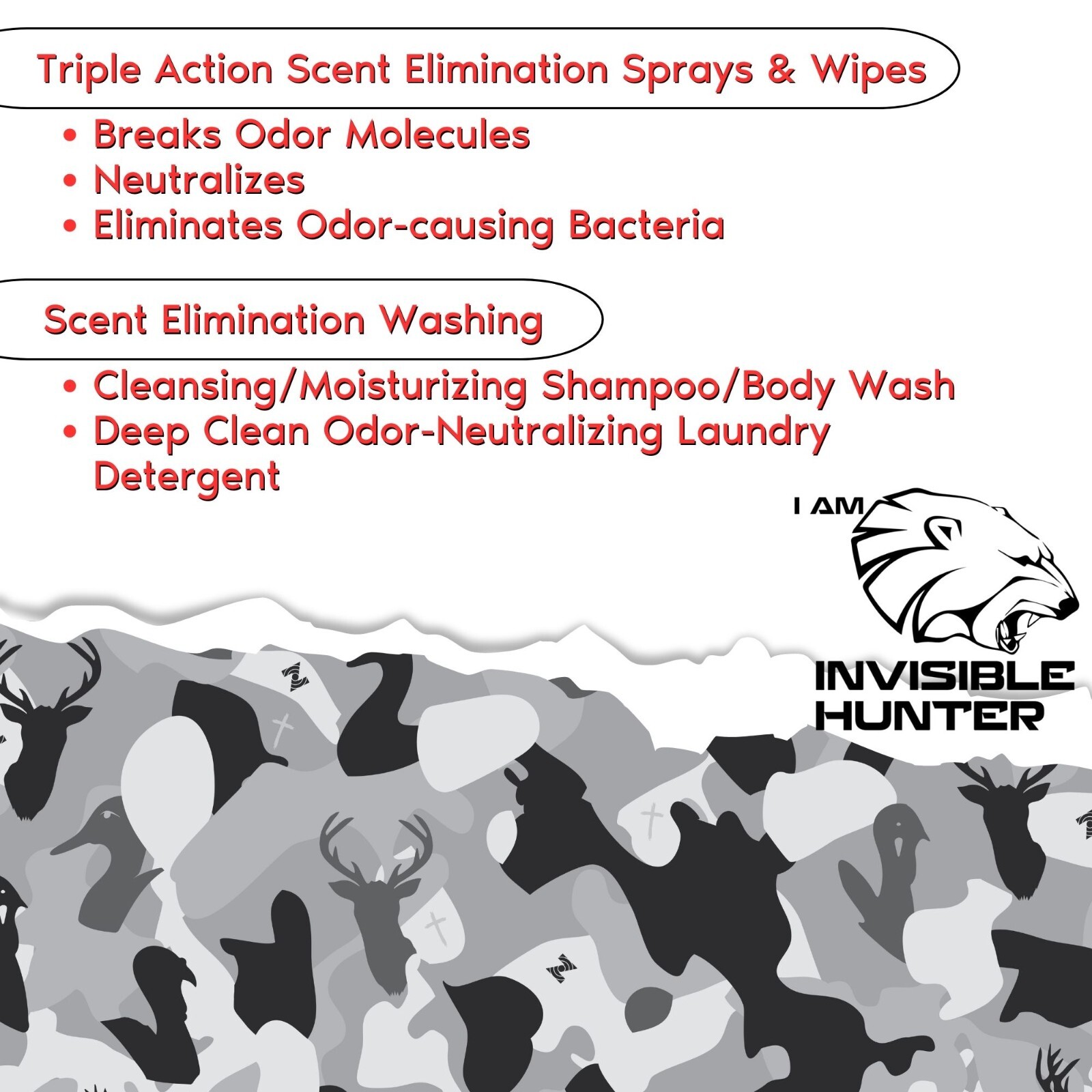 Invisible Hunter Total Scent Strategy Bundle; Triple Action Scent Control & More