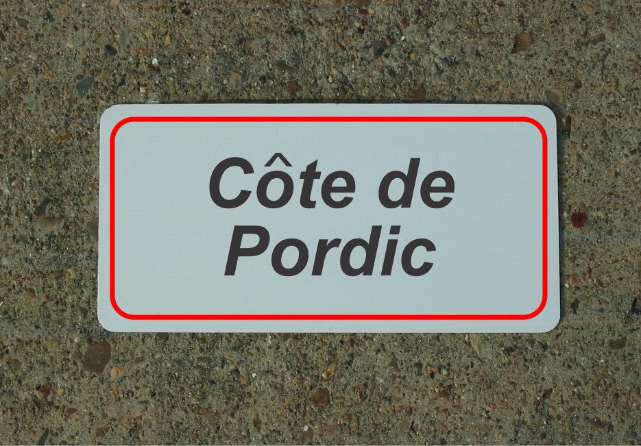 Cote De Pordic ROAD SIGN METAL TOUR DE FRANCE Bike Race ROUTE