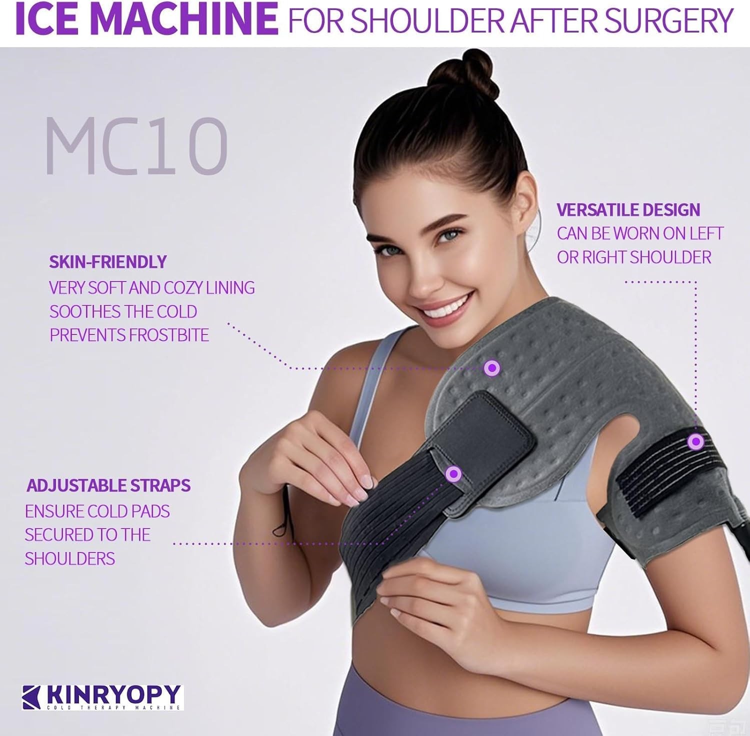 Cold Therapy Machine for Shoulder with Programmable Timer, Portable Ice Machine
