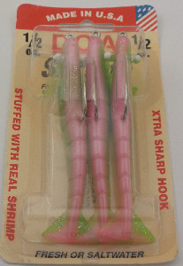 DOA FSH4-3P-401 Shrimp Lure 4" Color 401 Electric Chicken 1/2 oz 3CT