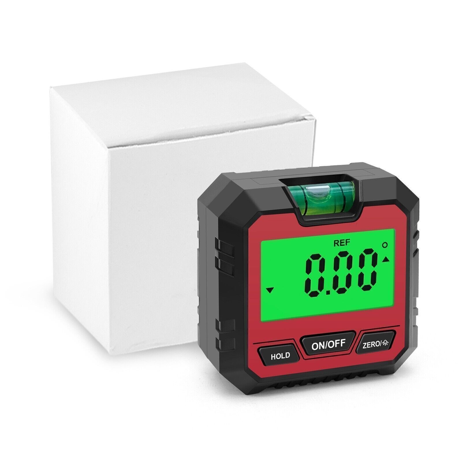 Red LCD Magnetic Digital Inclinometer Level Box Gauge Angle Finder Protractor