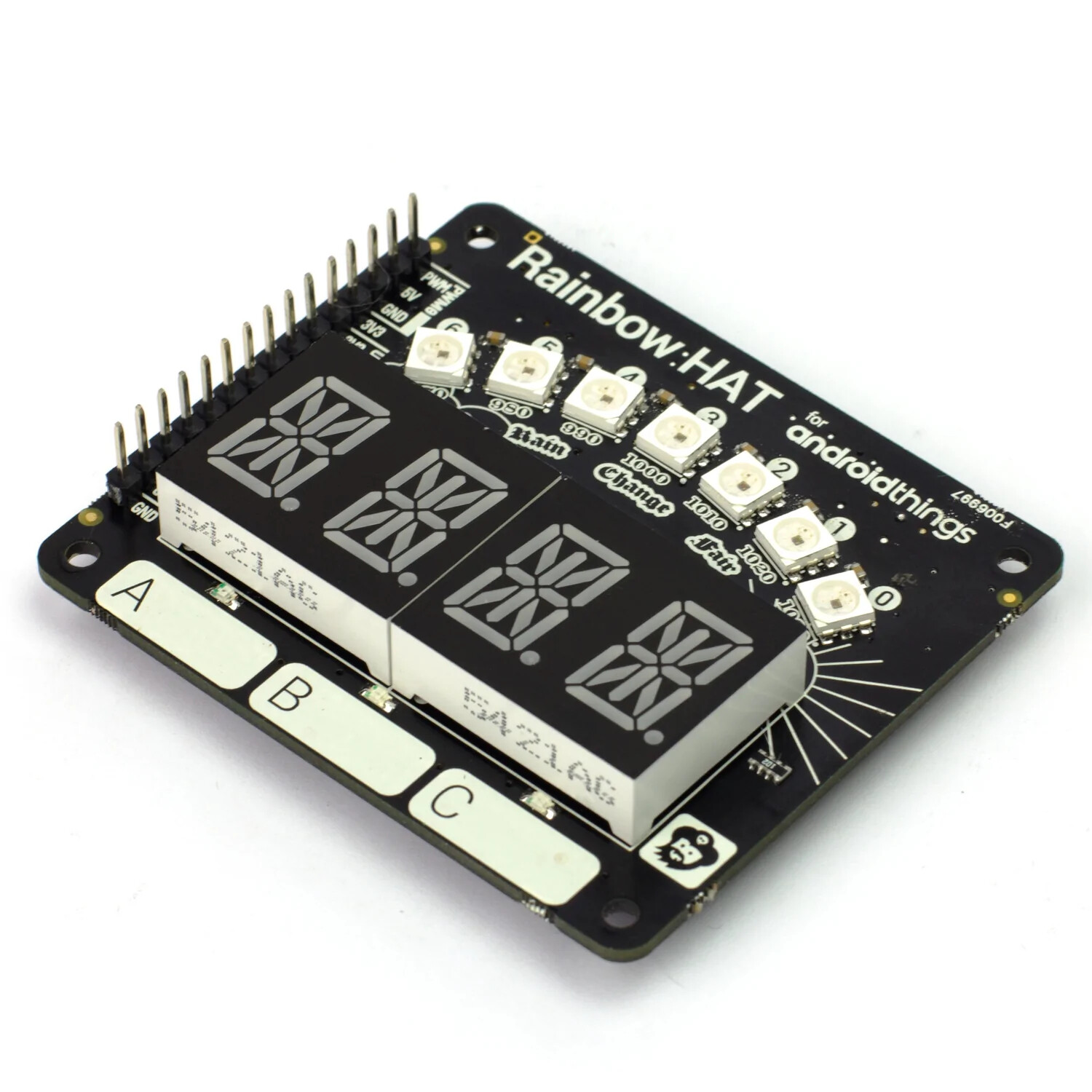 Pimoroni Rainbow Hat for Raspberry Pi iot and Android