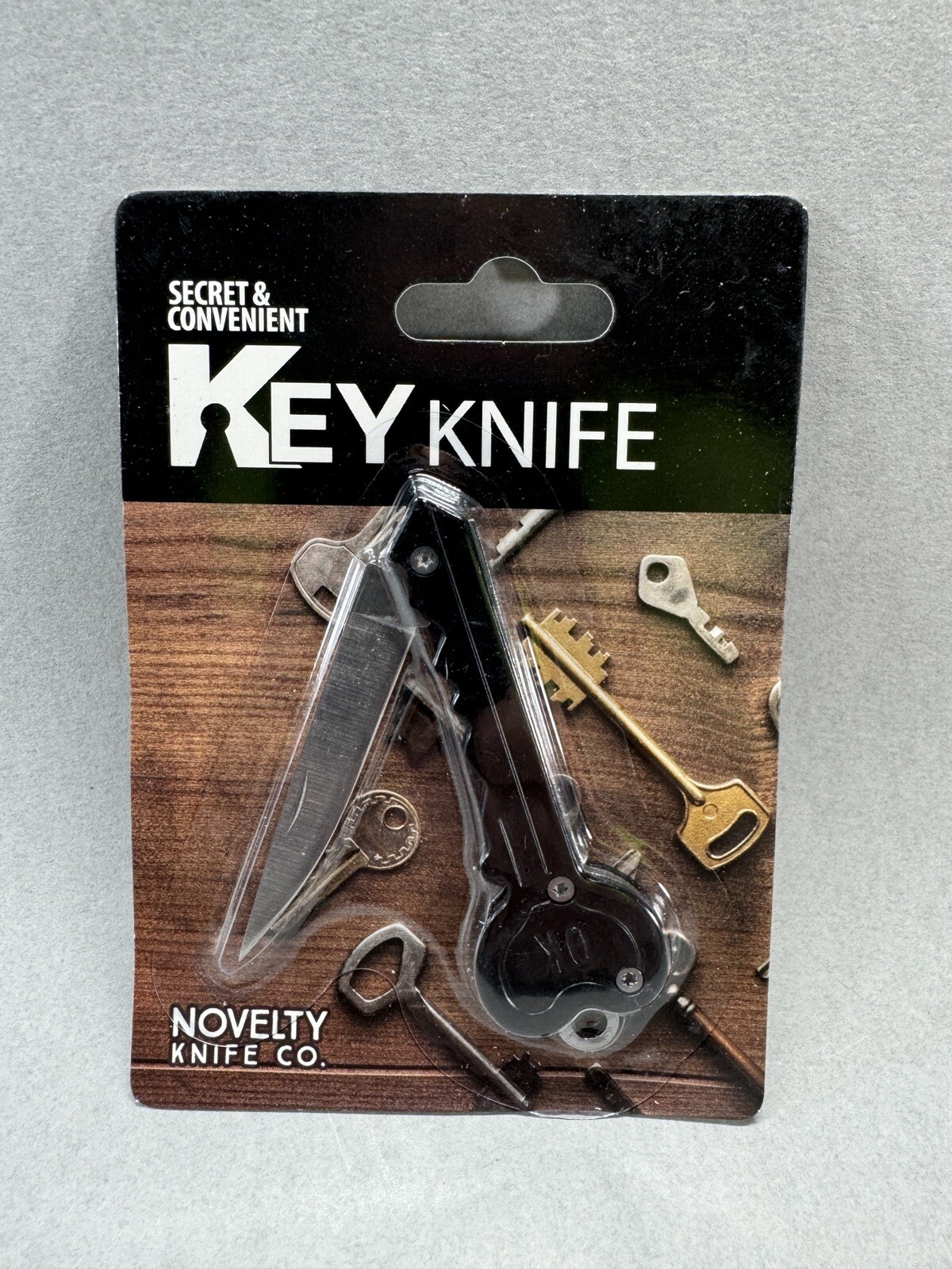 Novelty Cutlery Tools Folding Knife 2" Stainless Steel Construction Key-Shaped