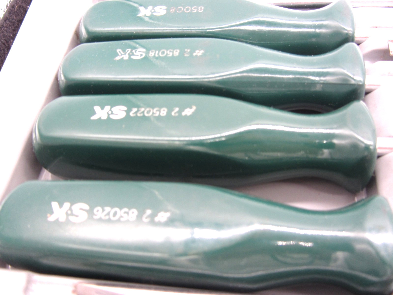 S-K Tools 9pc SureGrip Long Screwdriver/Phillips Head Set Magnetic Tip Nice!