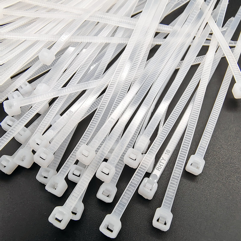 2.5mm Width Nylon Plastic Cable Ties Zip Tie Wraps Strong All Sizes White/Black