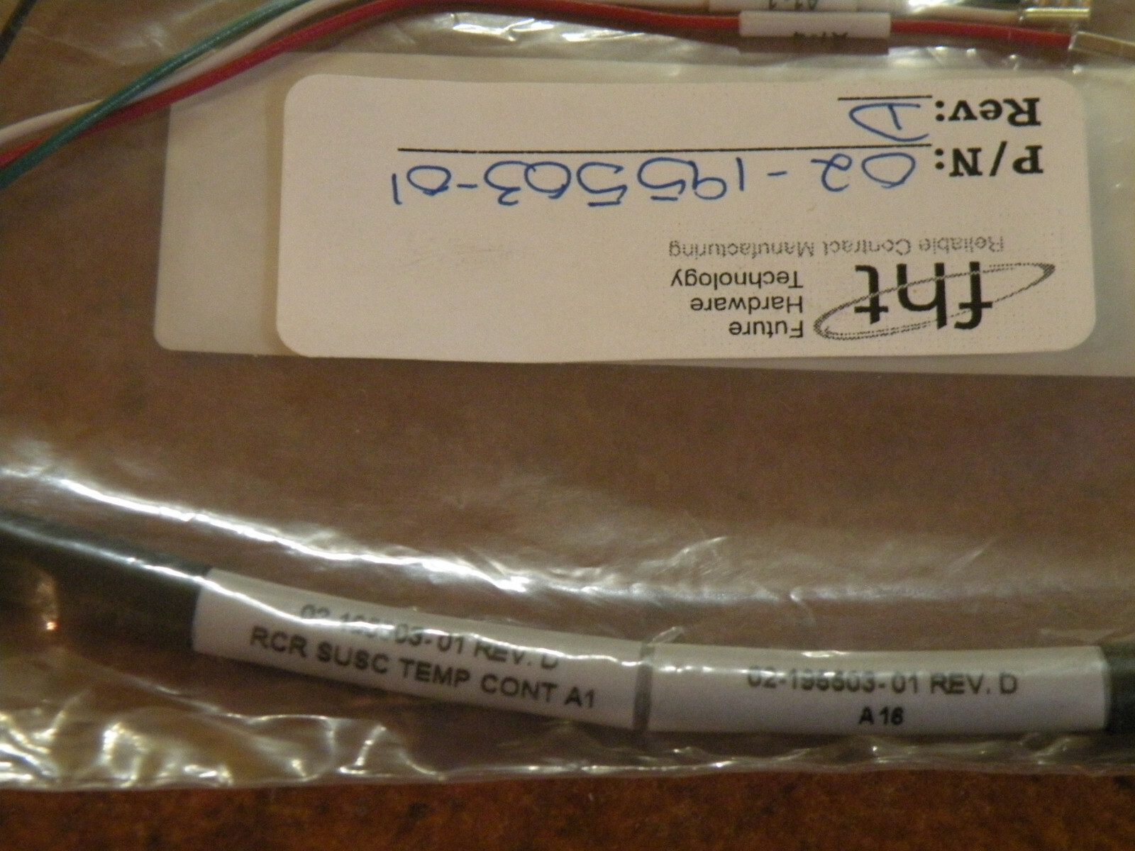 (1) Future Hardware Technology 02-195503-01 Assembly Cable INP MODL A16 to RCR