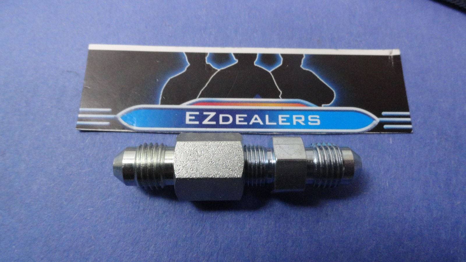 Gauge line adapter kit 1/8" NPT 4 AN male/female -4 steel fittings 37 degree