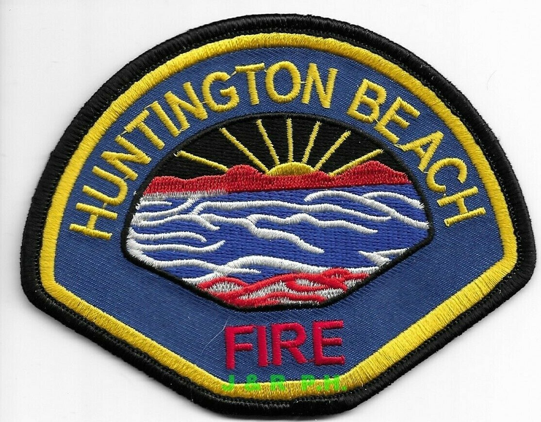 Huntington Beach  Fire, California  (4.5" x 3.5" size) fire patch