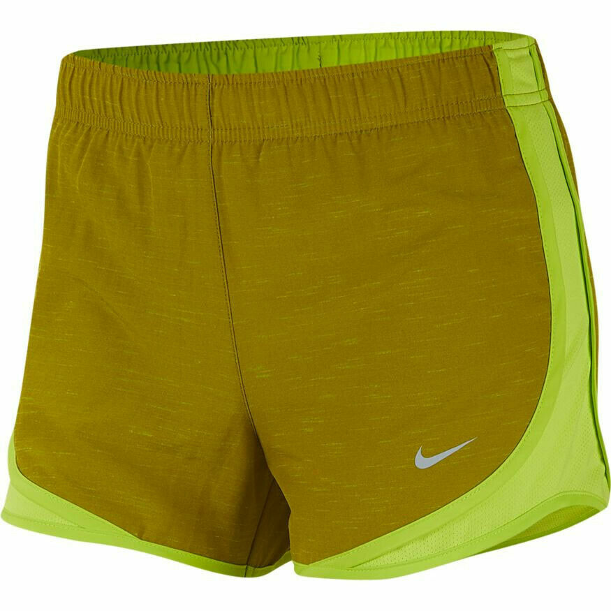 $30 NEW Nike Womens Dri-Fit Tempo Running Shorts Cyber Green 3" Shorts 831558 XS
