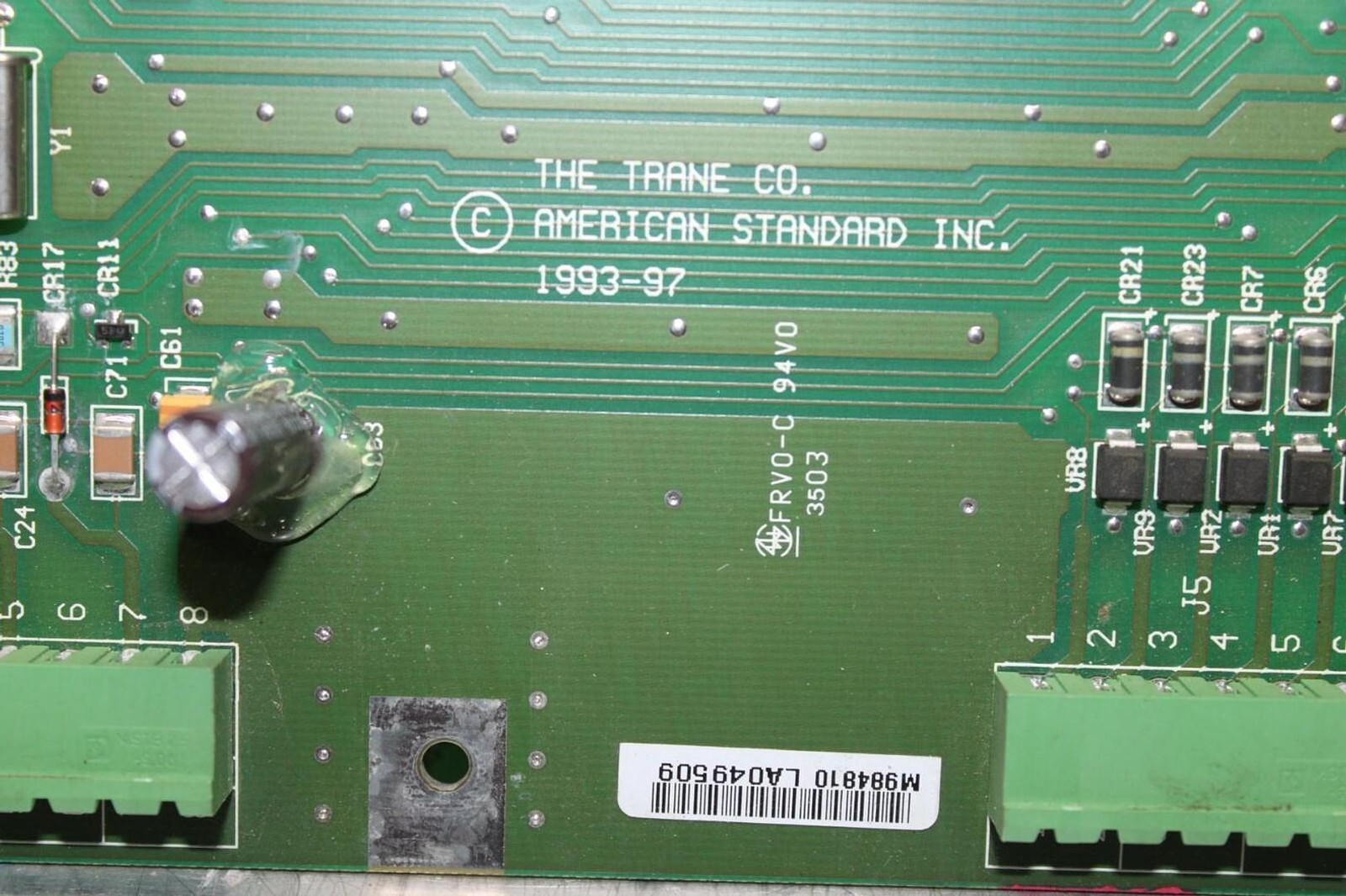 TRANE UCP2 STARTER CIRCUIT BOARD 6400-0756-08 REV. Y 6400-0755-06 REV. K