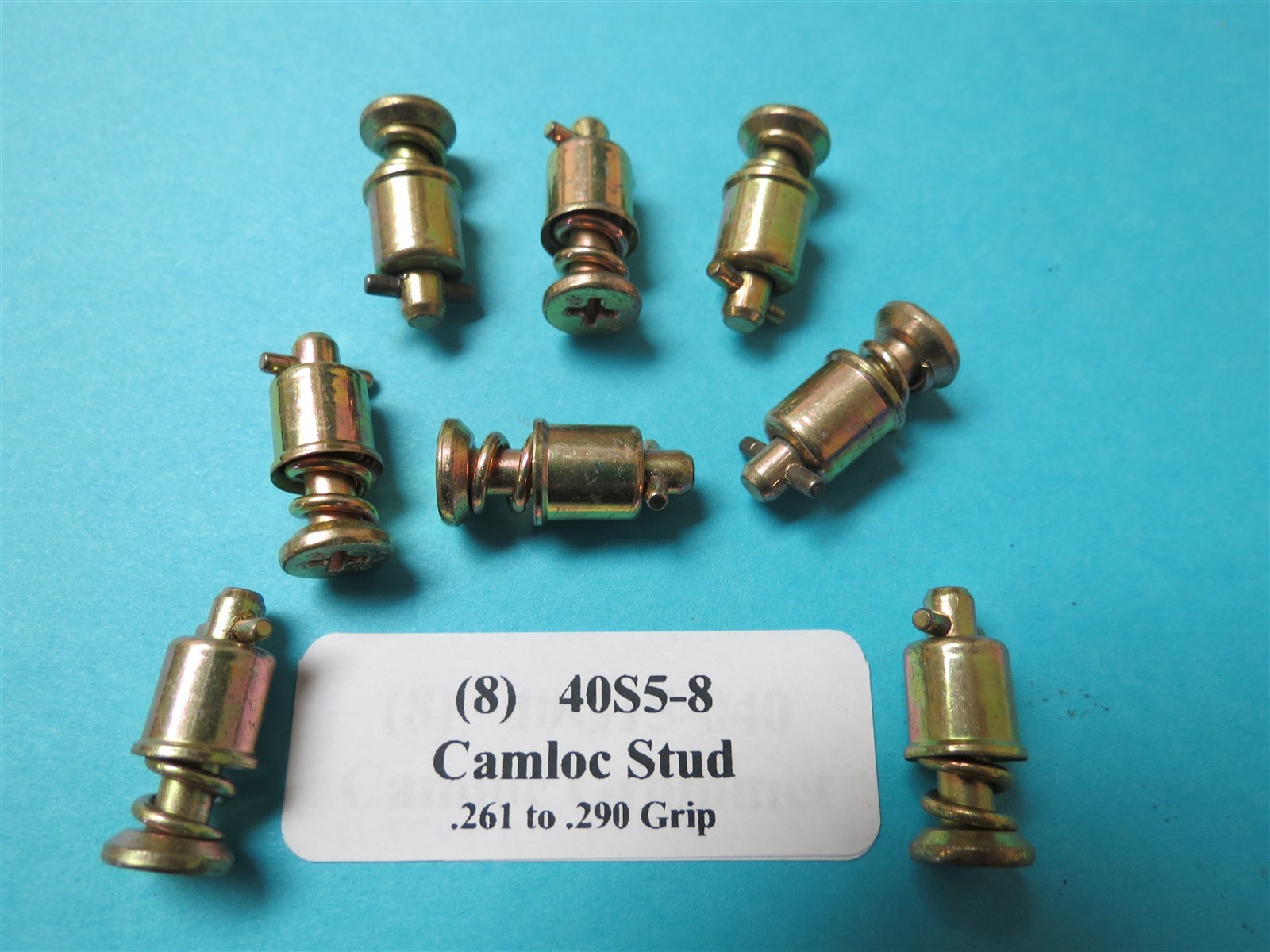 (8) 40S5-8 Camloc Heavy Duty 4002 Series Studs Aircraft Race Sprint .261-.290