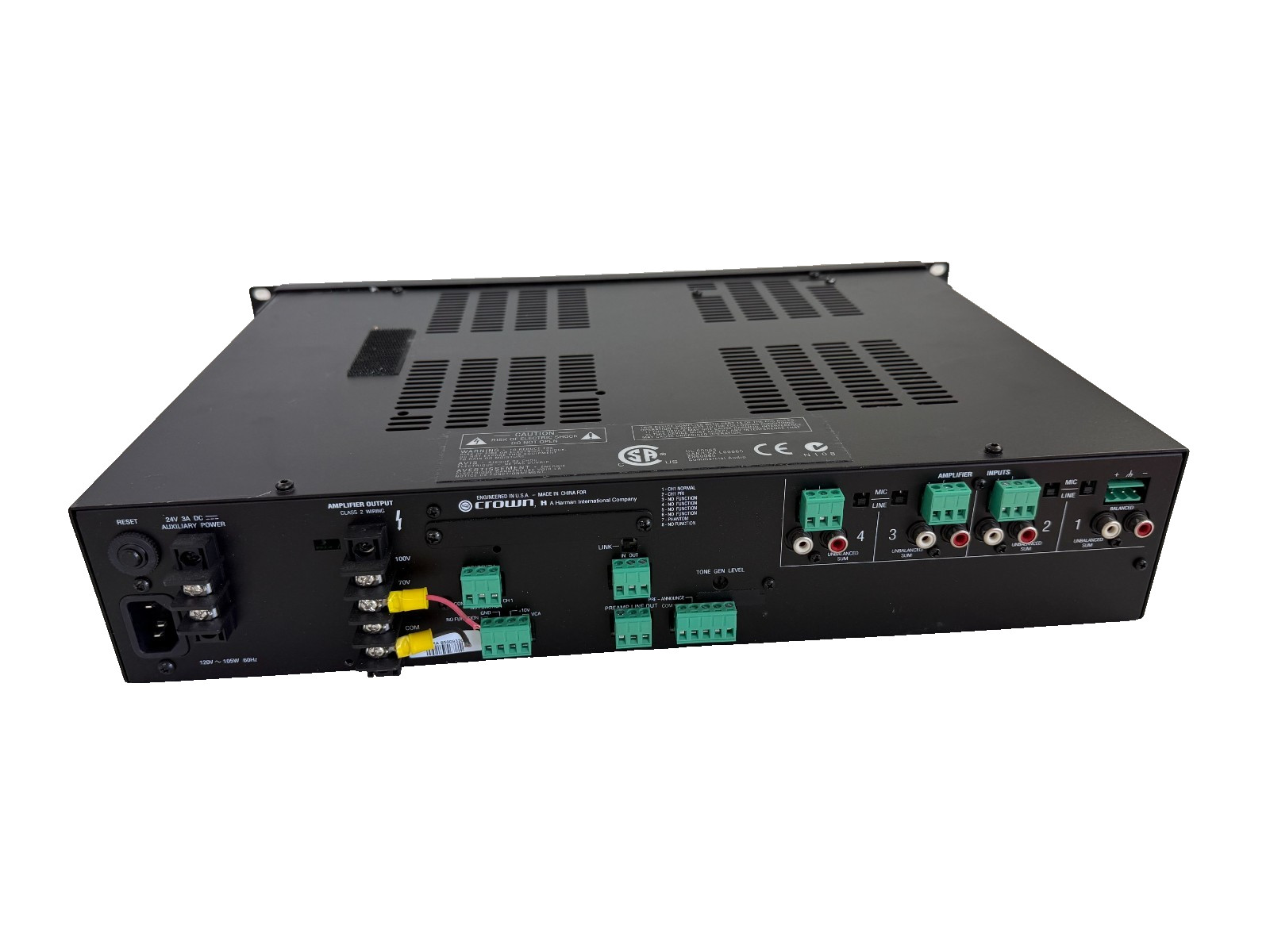 Crown 180MA 4 Channel Power Amplifier *No Cords