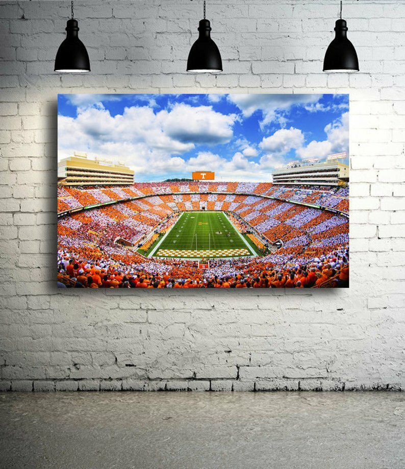 Tennessee Vols Neyland Football Stadium Panoramic Canvas WoW Tennessee Football