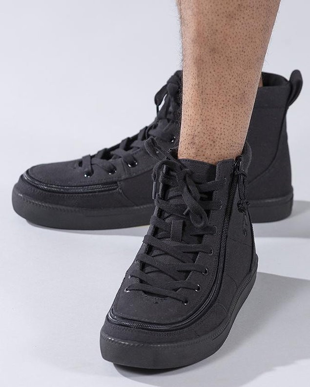NEW Billy Footwear Men Classic Lace High Top Adaptive Sneakers Size 8 M BY701