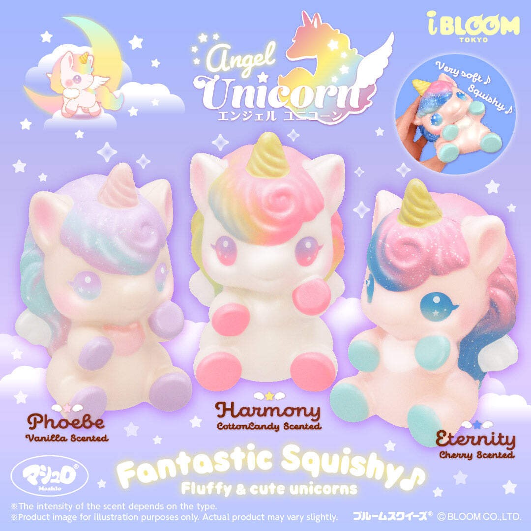 iBloom Squishy Angel Unicorn Kawaii Soft Scented Slow Rising Stress Relief