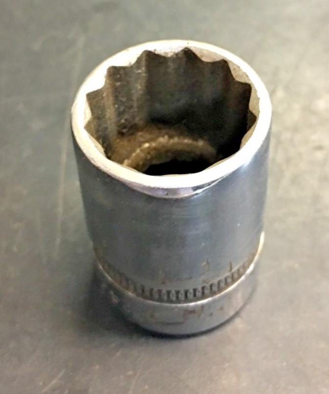 VINTAGE SOCKET, 1224-D, 1-3/4", 12 Point Shallow Socket