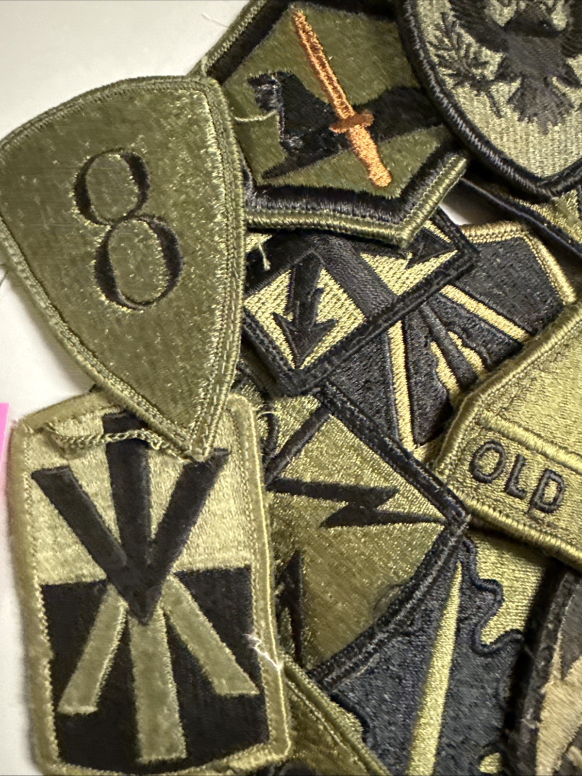 Cold War US Olive Drab Patch 21 Pieces P121