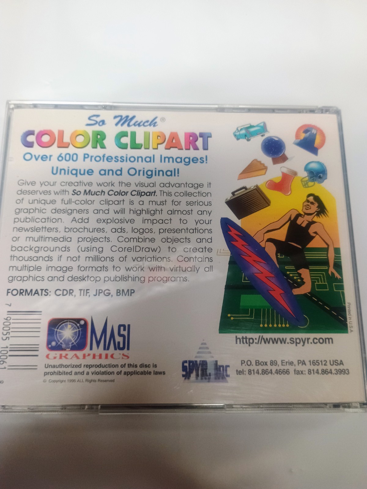 So Much Color Clip Art Masi Graphics Erie PA Really Bad Art CD 1990s