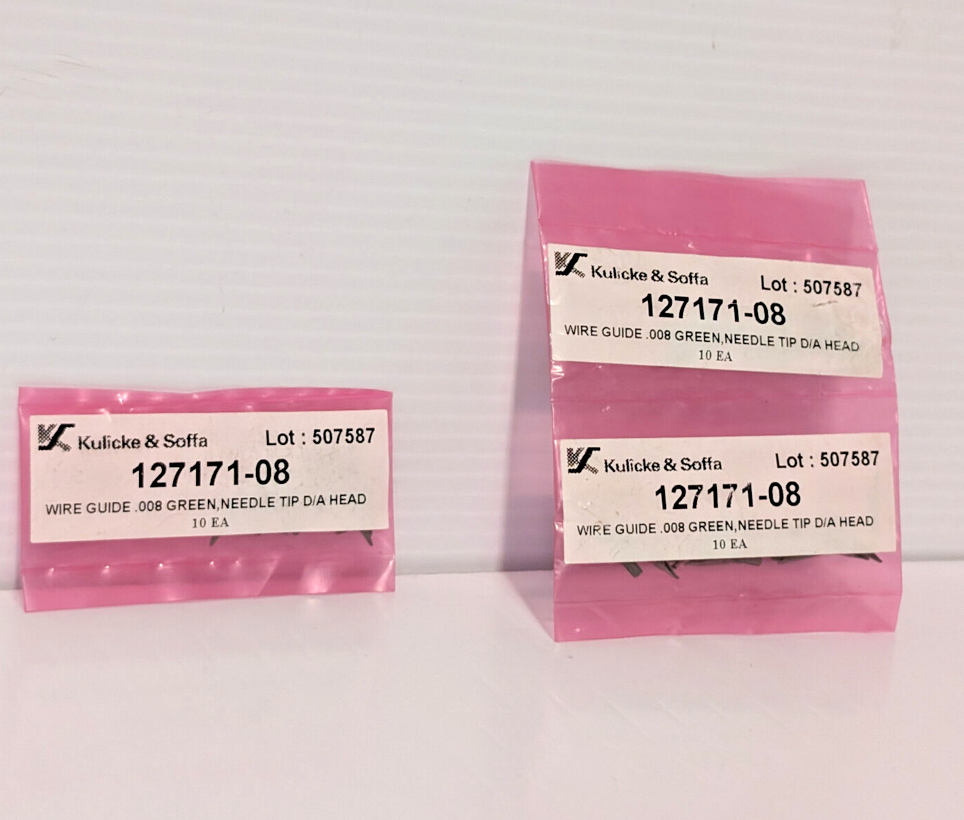 Lot of 3 packs: Kulicke + Soffa 127171-08, 10 count D/A Head Wire Guides, .008
