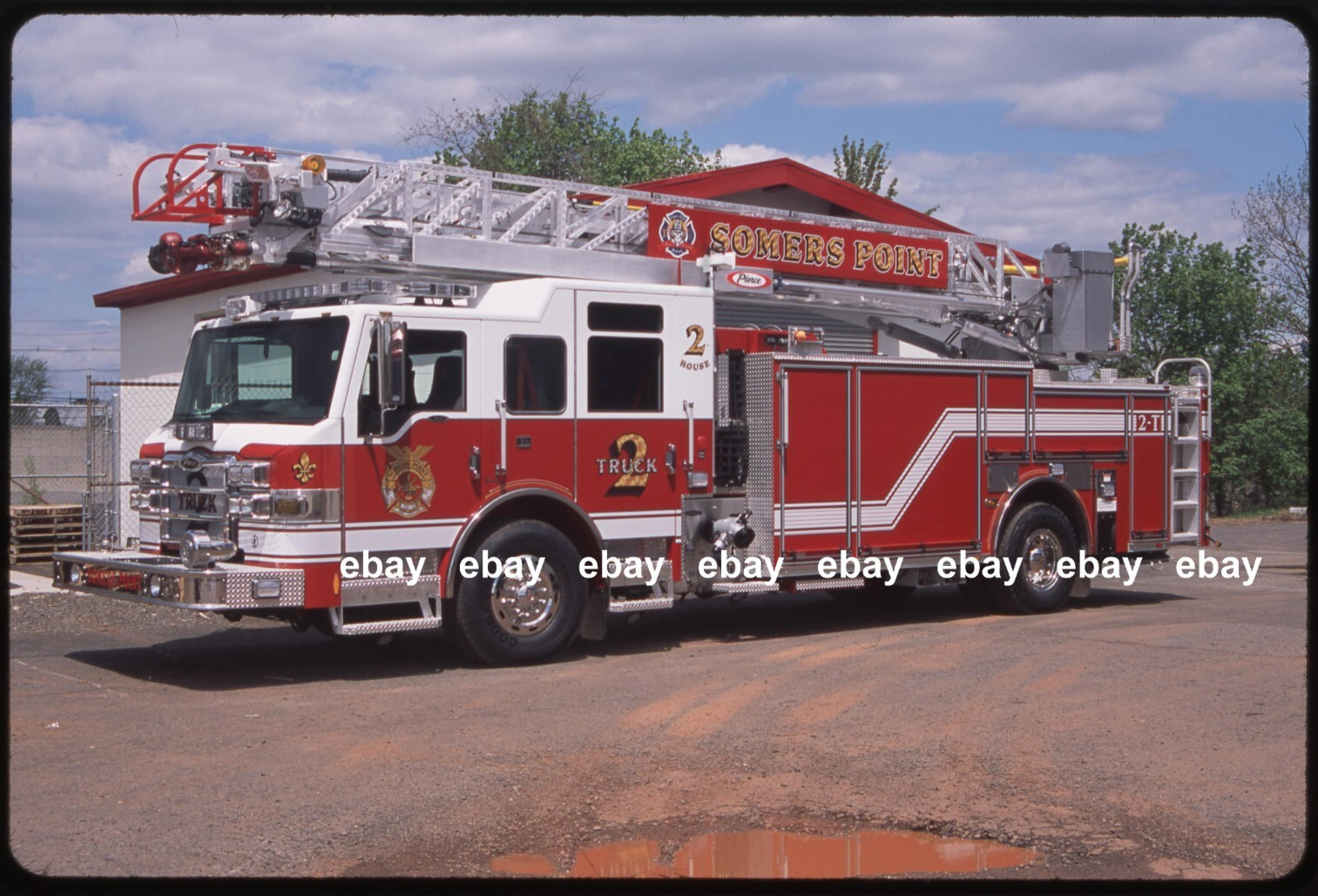 Somers Point NJ 2011 Pierce Impel 75' Aerial Fire Apparatus Slide